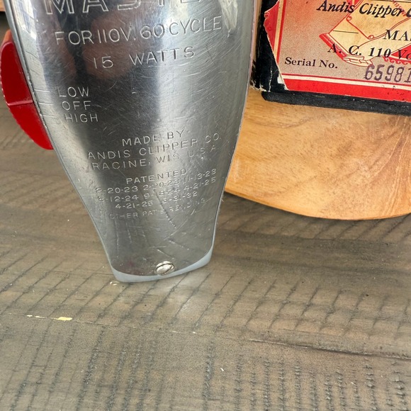 Vintage‎ Andis Master Model M Electric Hair Clippers With Original Box - Picture 6 of 8